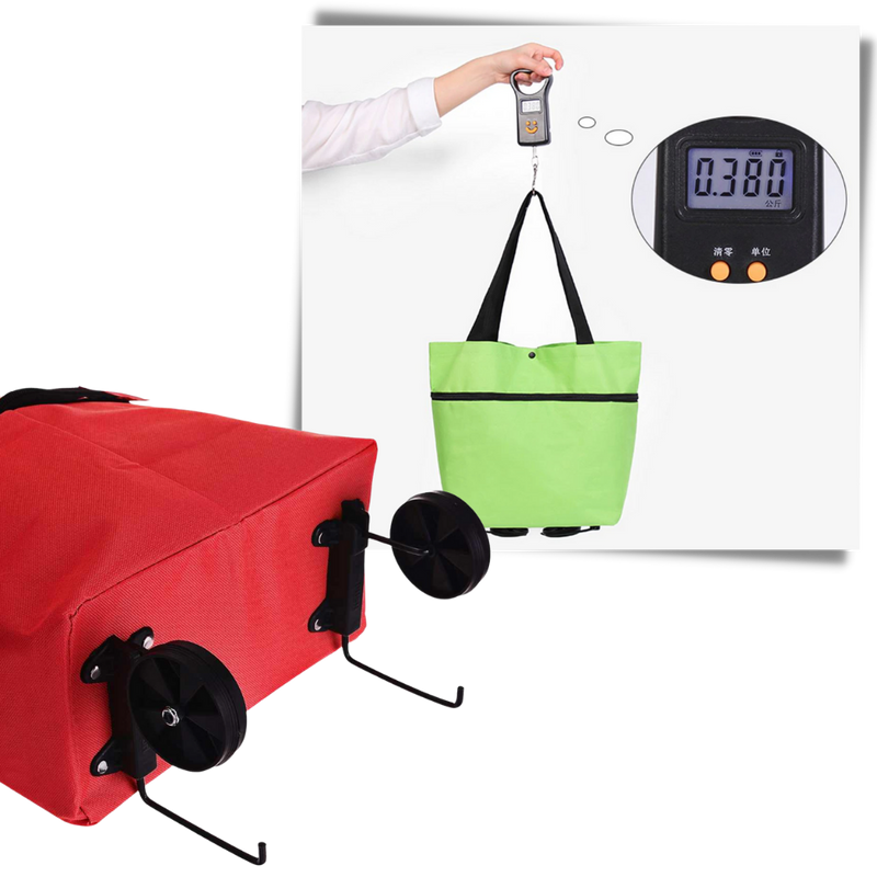 Faltbare Trolley-Lebensmitteltasche 30L