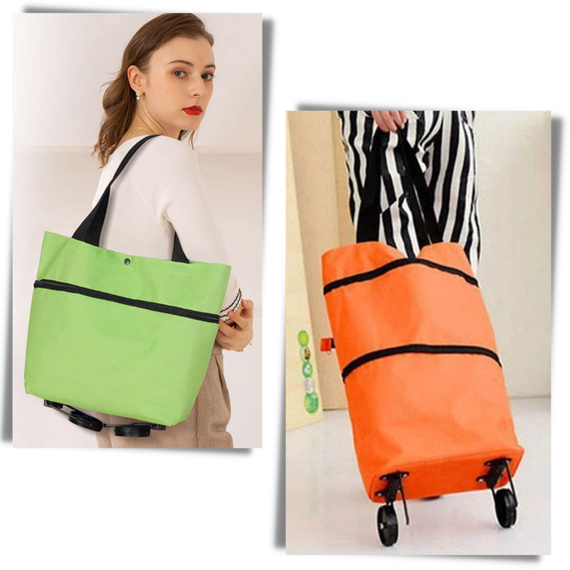 Faltbare Trolley-Lebensmitteltasche 30L