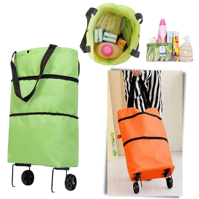 Faltbare Trolley-Lebensmitteltasche 30L
