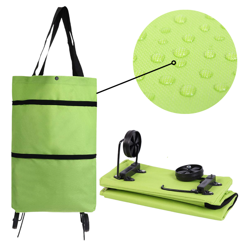 Faltbare Trolley-Lebensmitteltasche 30L