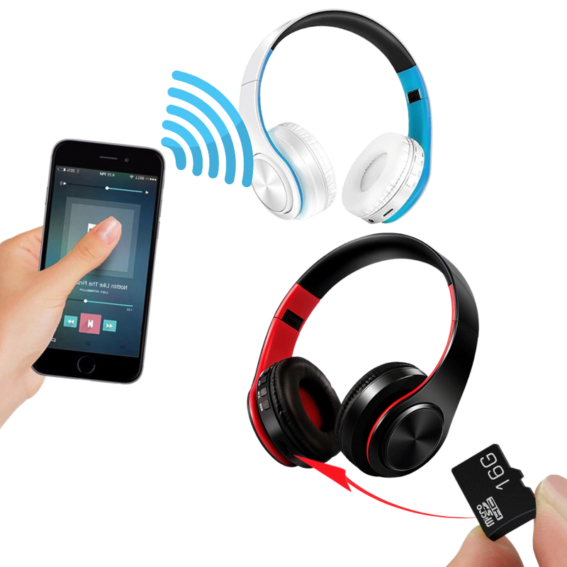 Zusammenklappbare Bluetooth-Kopfhörer