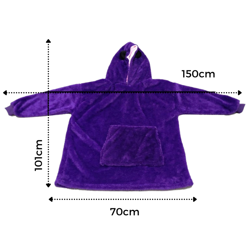 2 in 1 Faltbarer Plüsch-Kapuzenpullover