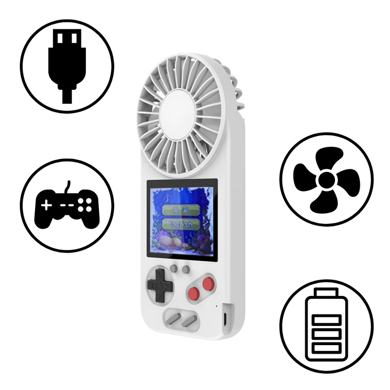 Handgehaltene Multi-Game-Konsole mit Ventilator