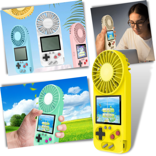 Handgehaltene Multi-Game-Konsole mit Ventilator
