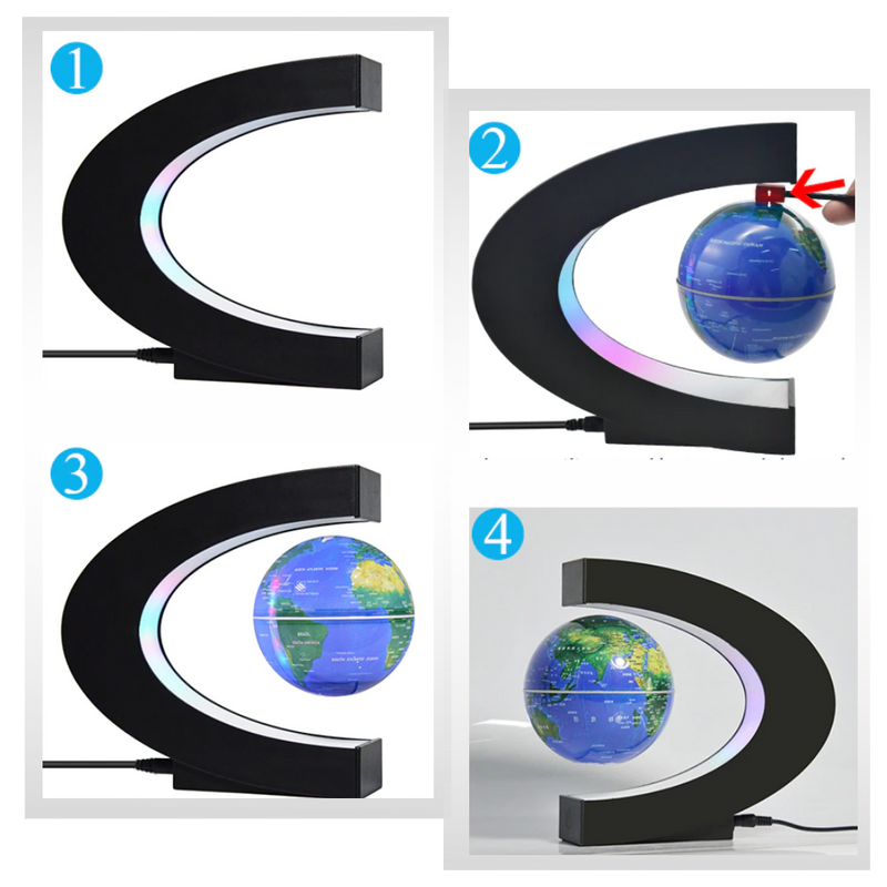 Magnetischer LED-Globus