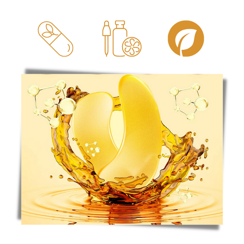 24K Gold Kollagen Augenmaske (20 Paar)