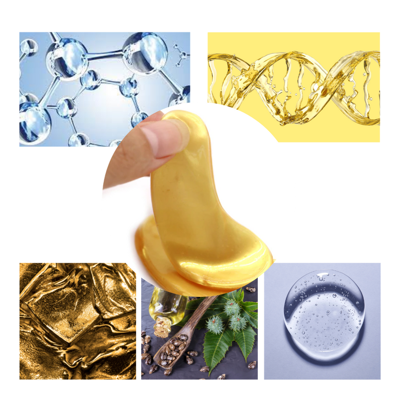 24K Gold Kollagen Augenmaske (20 Paar)