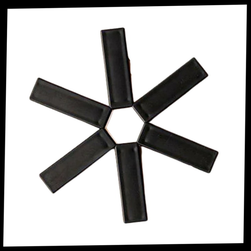 Sechseckiger faltbarer Topflappen
