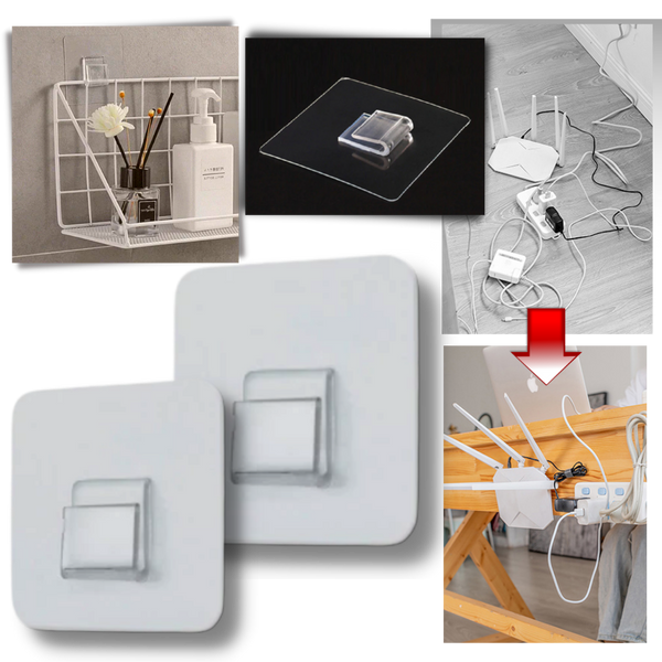 Paket mit selbstklebenden Wandhaken
