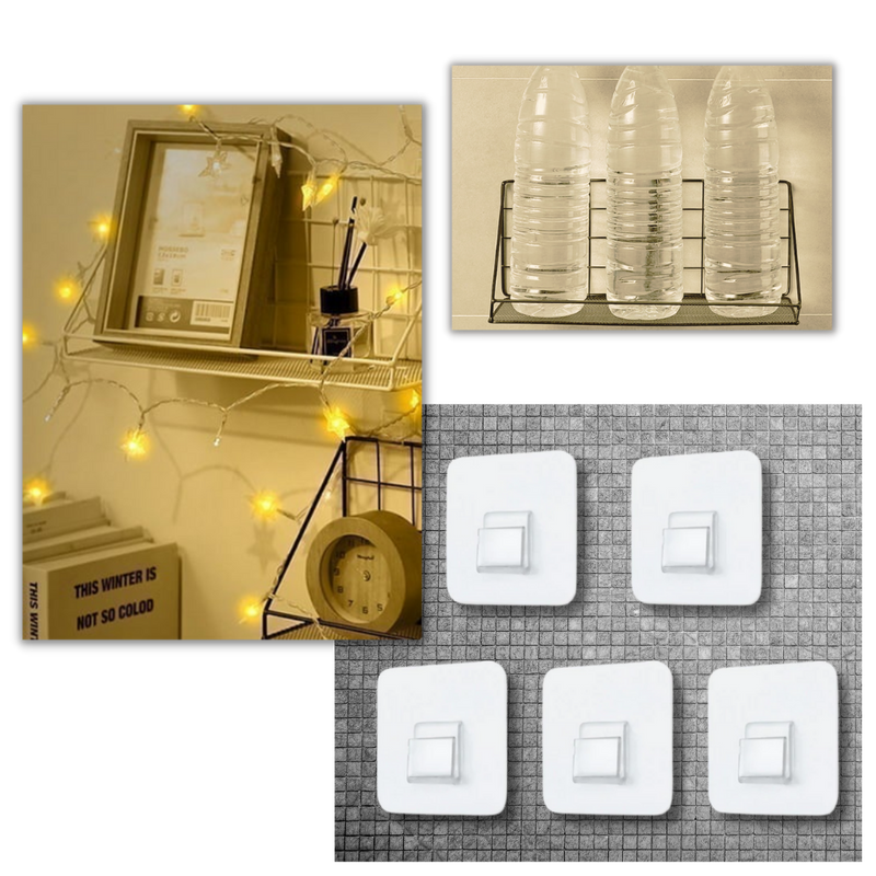 Paket mit selbstklebenden Wandhaken