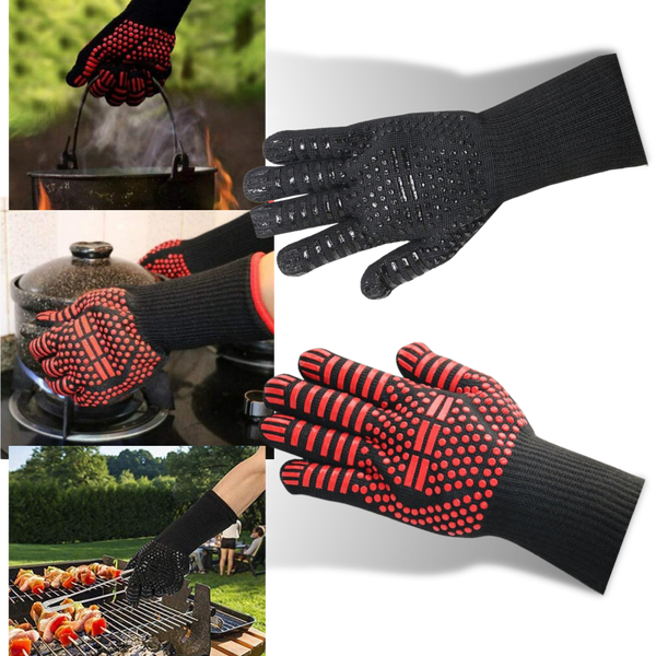Hitzebeständige BBQ-Handschuhe (1 Paar)