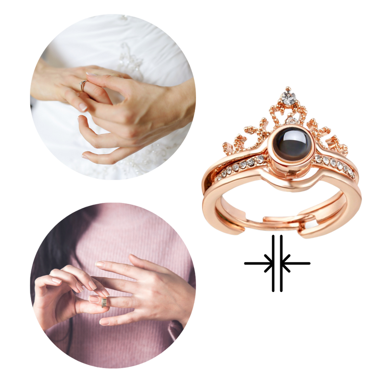 100 Sprachen "Ich liebe dich" Schöner Ring