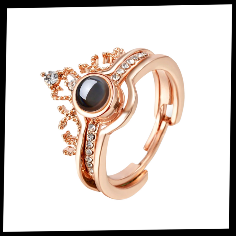 100 Sprachen "Ich liebe dich" Schöner Ring