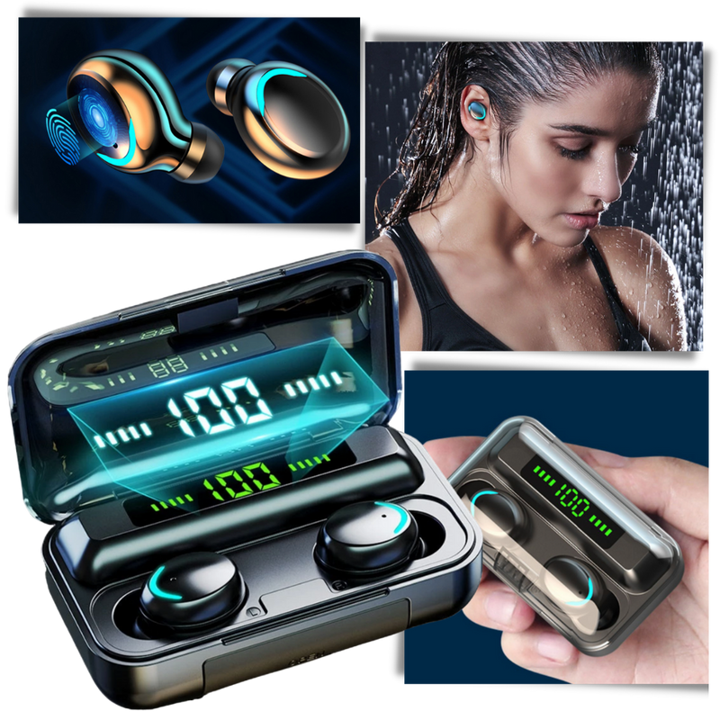 Bluetooth-Kopfhörer mit Akku-Ladebox