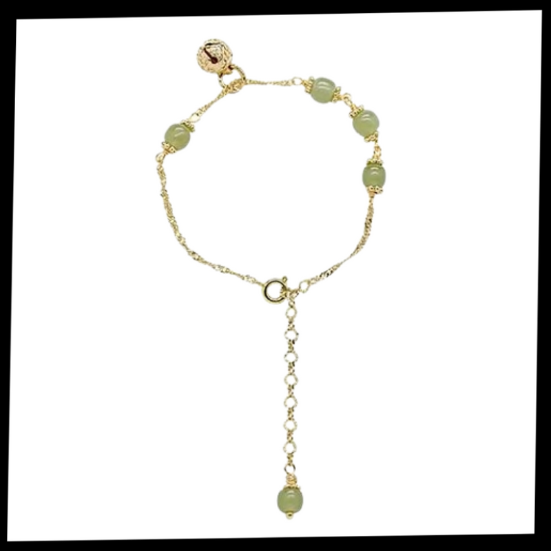 Hetian Jade-Glocken-Armband
