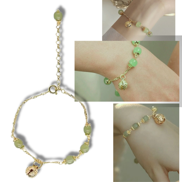 Hetian Jade-Glocken-Armband