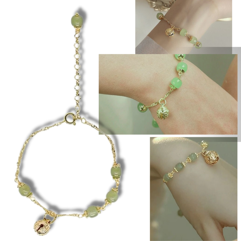 Hetian Jade-Glocken-Armband