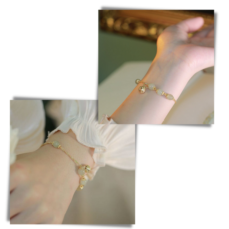 Hetian Jade-Glocken-Armband