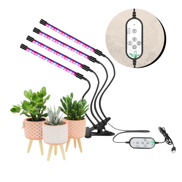 4-Kopf LED USB Innenraum Wachstumsleuchte