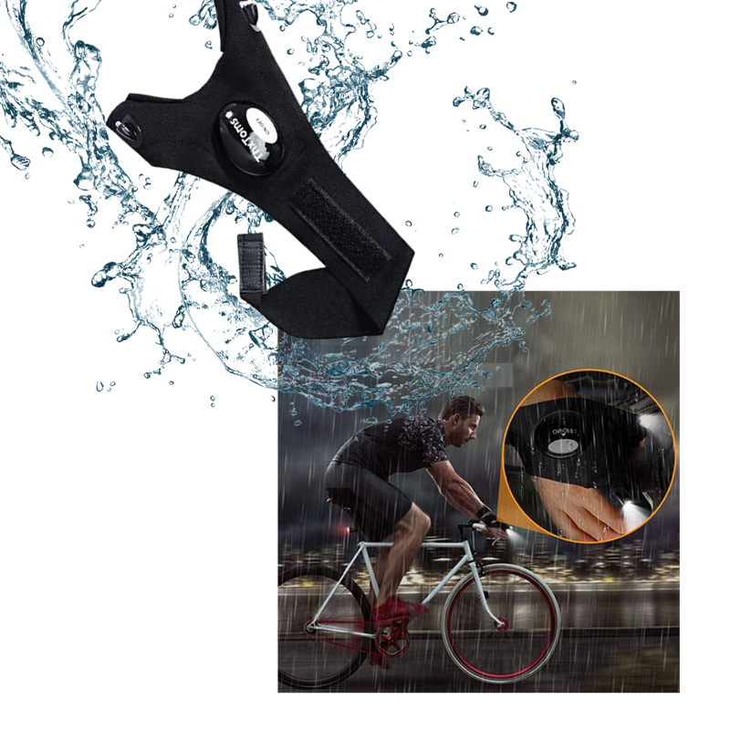 Ein Paar LED-Handschuhe mit wasserdichten Lichtern