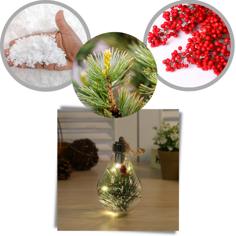 LED Transparente Weihnachtskugel Glühbirne