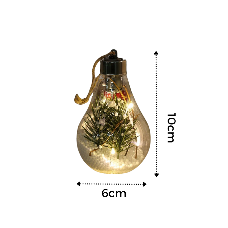 LED Transparente Weihnachtskugel Glühbirne
