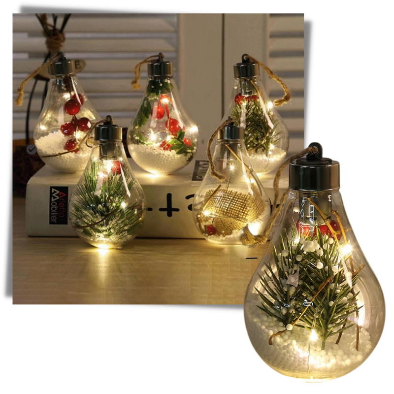 LED Transparente Weihnachtskugel Glühbirne
