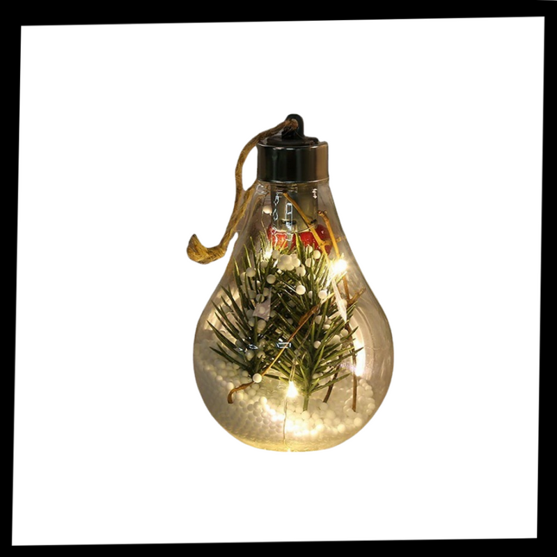LED Transparente Weihnachtskugel Glühbirne