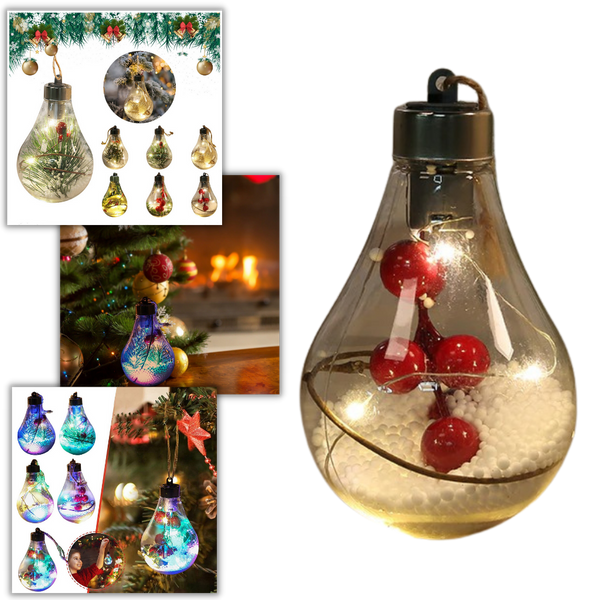 LED Transparente Weihnachtskugel Glühbirne