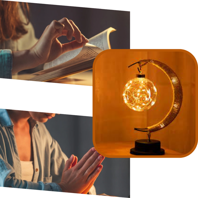 Verzauberte Mond-LED-Lampe