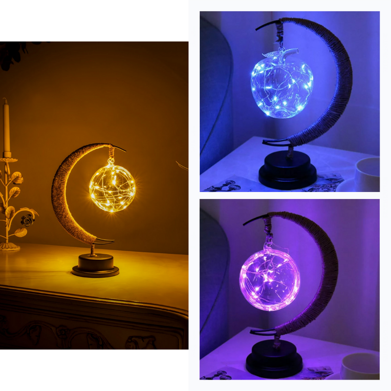 Verzauberte Mond-LED-Lampe