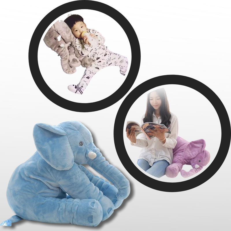 Großes Baby-Elefanten-Plüsch-Kissen