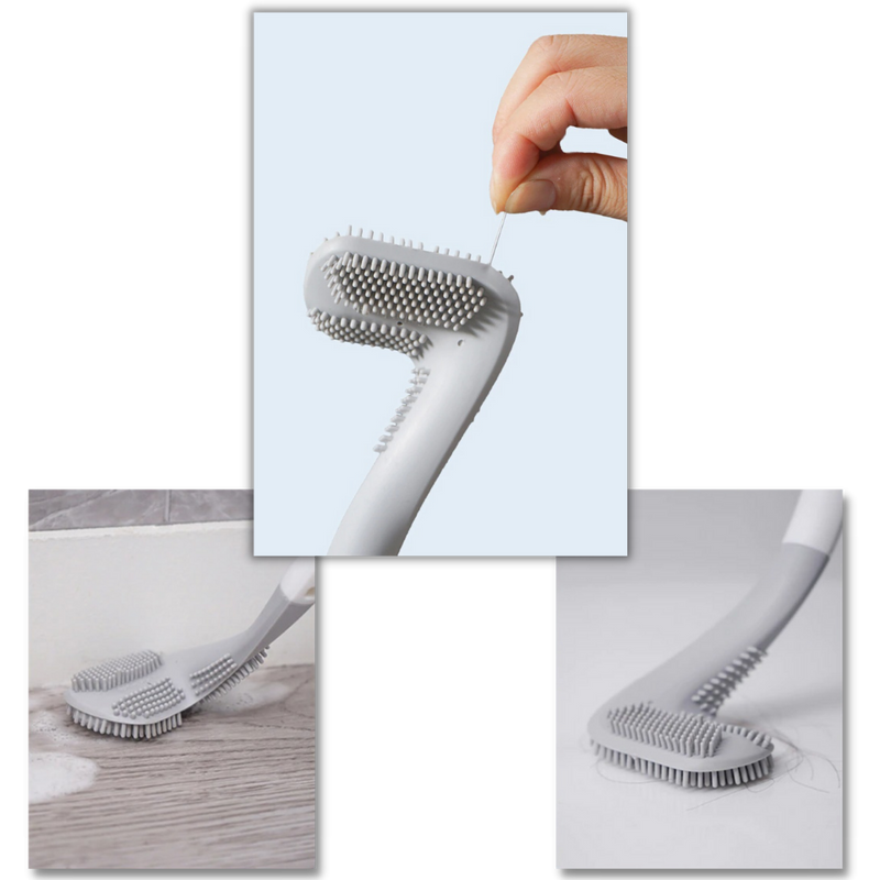 Toilettenbürste mit langem Griff und Wandhalterung