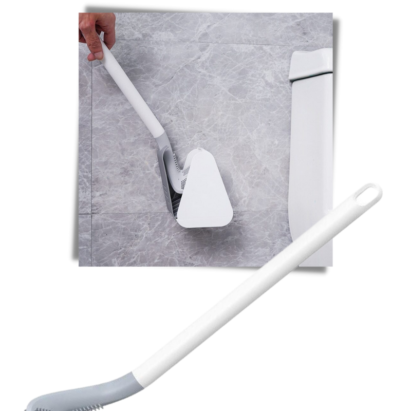 Toilettenbürste mit langem Griff und Wandhalterung