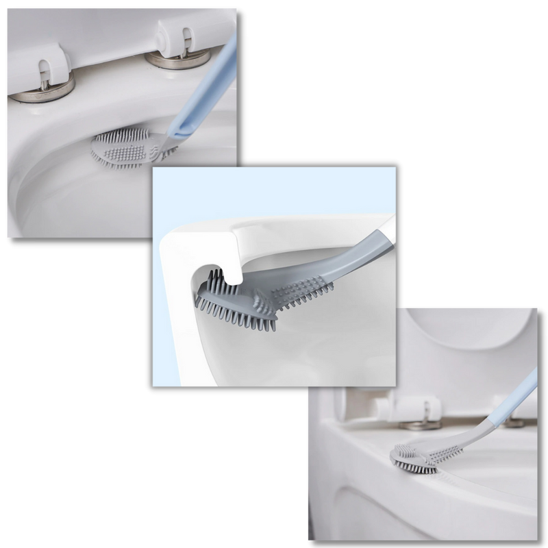 Toilettenbürste mit langem Griff und Wandhalterung