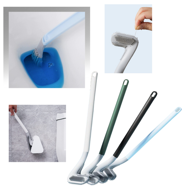 Toilettenbürste mit langem Griff und Wandhalterung
