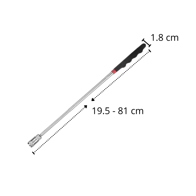 Einziehbares magnetisches Aufnahmewerkzeug mit LED