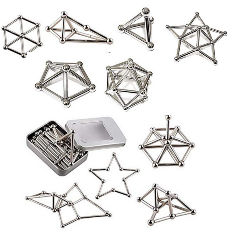 Magnetische Konstruktion Stäbe und Kugeln