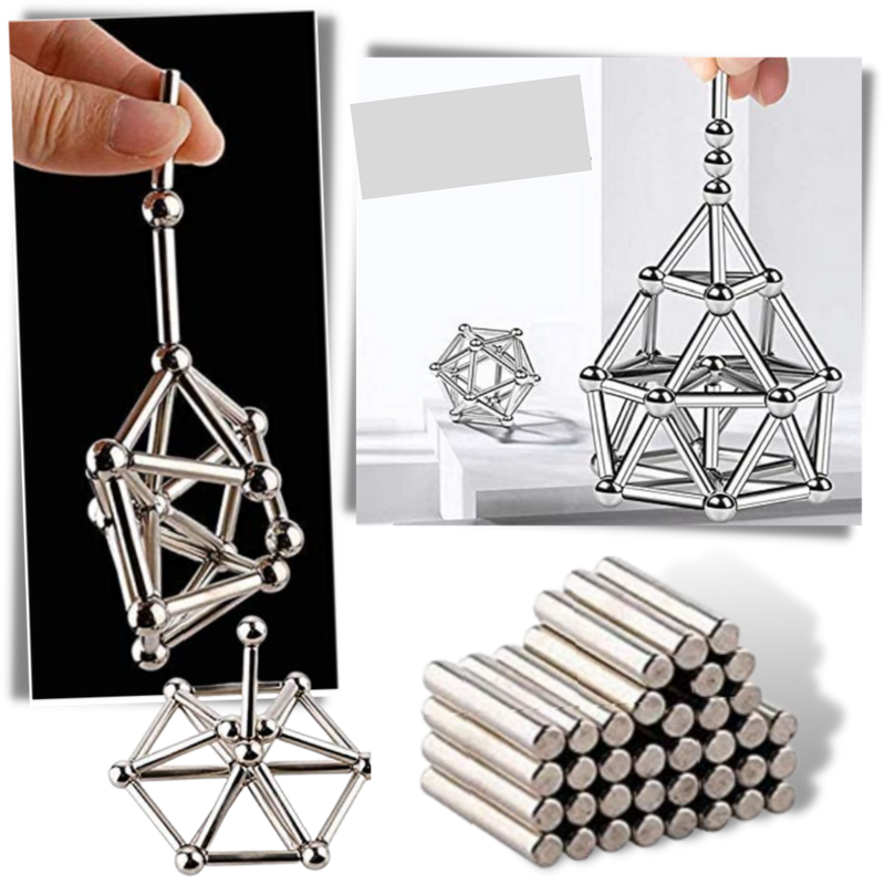 Magnetische Konstruktion Stäbe und Kugeln