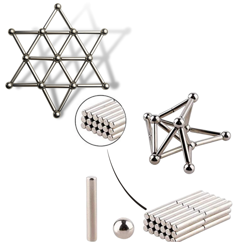 Magnetische Konstruktion Stäbe und Kugeln