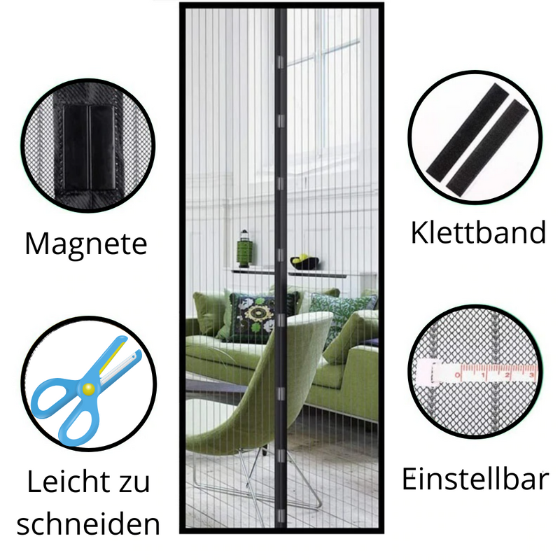 Magnetisches Mückengitter für Türen