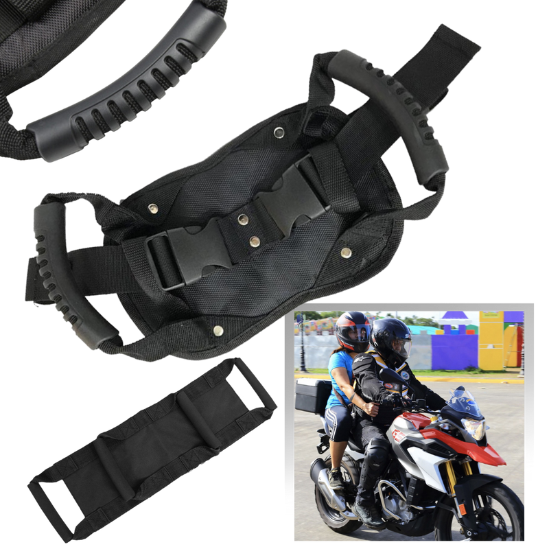 Moto-Fahrergurt für einen Beifahrer mit Halterung