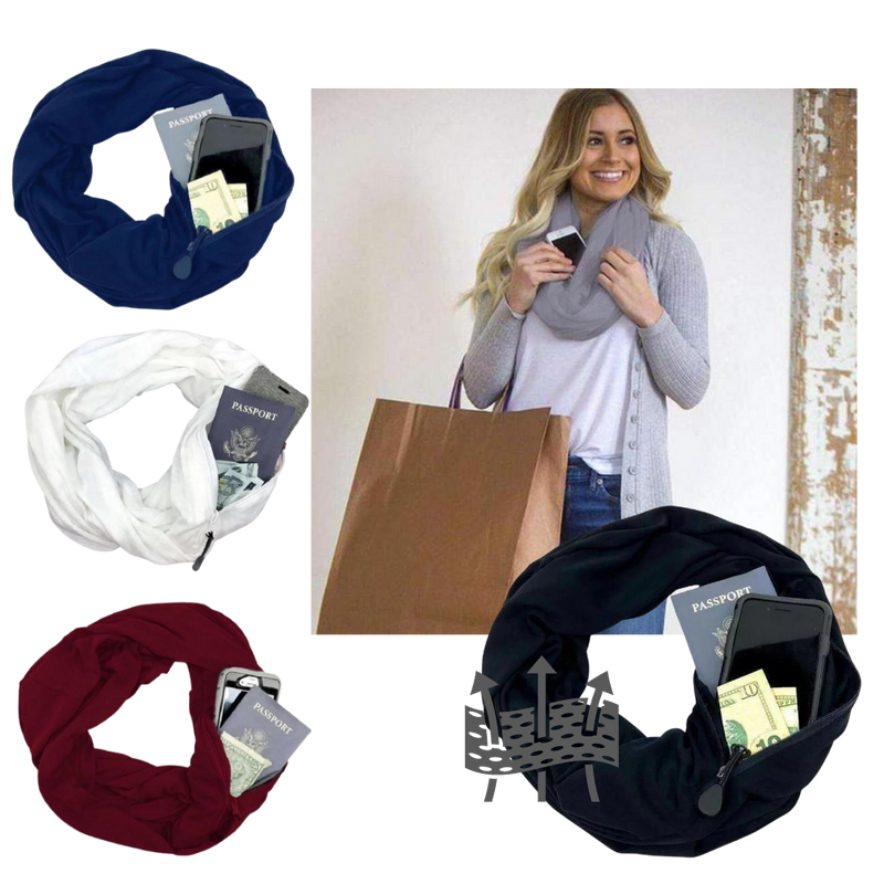 Warmer Schalldämpfer mit versteckter Tasche