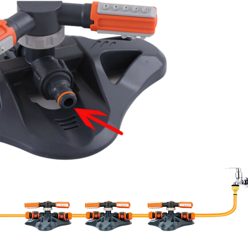 Einstellbare 360°-Sprinkleranlage