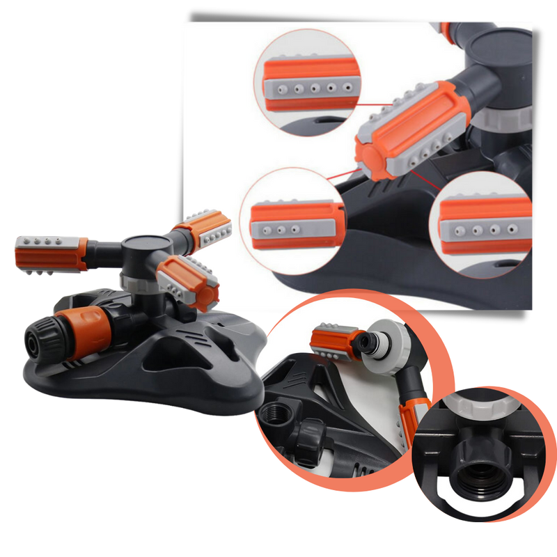 Einstellbare 360°-Sprinkleranlage