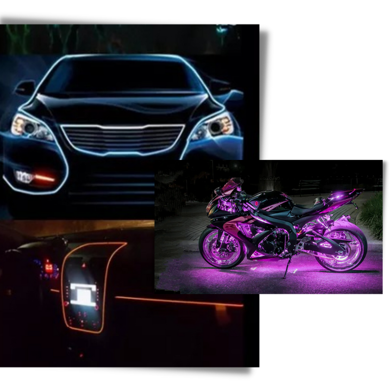 Neon LED Draht Bunt