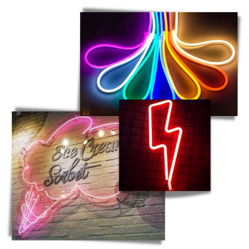 Neon LED Draht Bunt