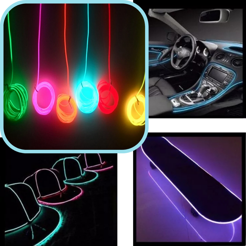 Neon LED Draht Bunt