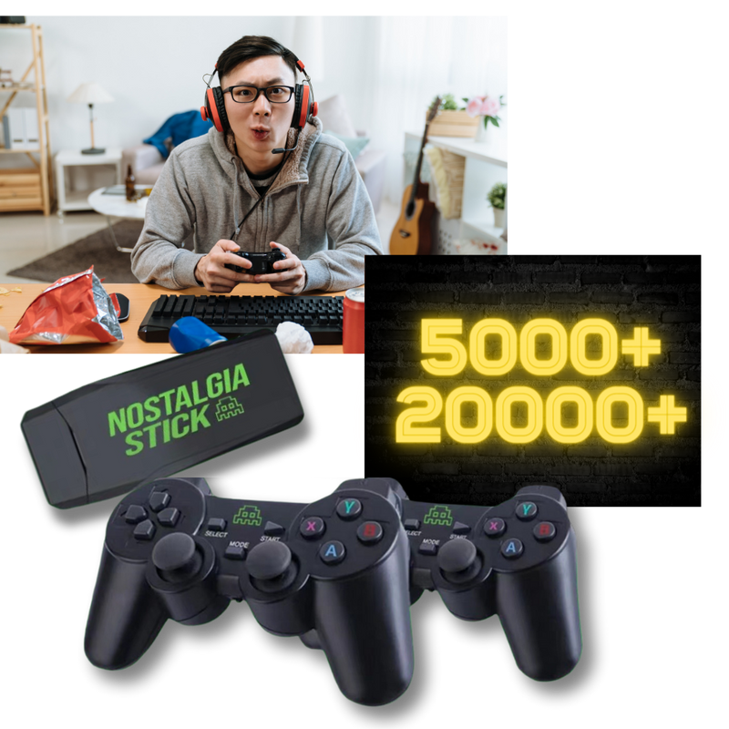 Retro-Videospielkonsole & Stick