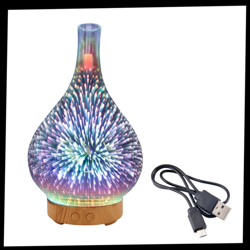 Ätherisches Öl Zerstäuber Muster Feuerwerk Vase Form